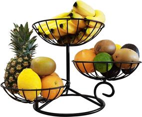 img 4 attached to 🌳 Beautifully Organize with TREEZITEK 3 Tier Basket Holder Decorative: Stylish Storage Solution for Any Space