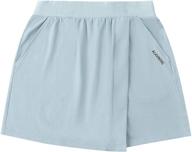 🏃 alaviking girls active cotton athletic scooter skorts with shorts for running and workouts, size 3-12 years logo