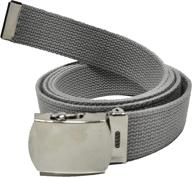 👦 stylish and durable cotton military black chrome buckle boys' accessories: a must-have! logo