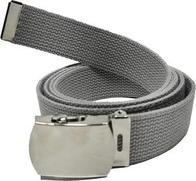 img 1 attached to 👦 Stylish and Durable Cotton Military Black Chrome Buckle Boys' Accessories: A Must-Have!
