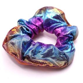 img 1 attached to 🧜 12-Piece Shiny Metallic Mermaid Hair Scrunchies for Women and Girls - Ideal for Gym, Dance, Party, and Club