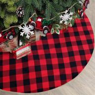 рождественская юбка black plaid decorations логотип