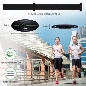 img 3 attached to Waterproof Bluetooth EZON Chest Strap Heart Rate Monitor - Enhanced SEO