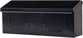 img 3 attached to Small Capacity Galvanized Steel Wall-Mount Mailbox in Black - Gibraltar Mailboxes THHB0001