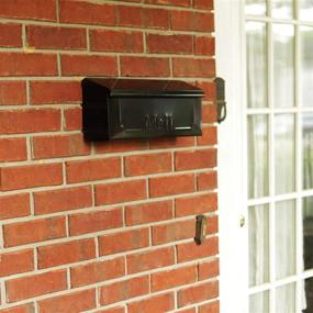 img 1 attached to Small Capacity Galvanized Steel Wall-Mount Mailbox in Black - Gibraltar Mailboxes THHB0001