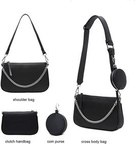 img 2 attached to Women's Handbags & Wallets Multipurpose Crossbody Shoulder Handbags by AMHDV