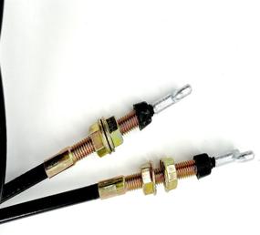 img 1 attached to 🏎️ 2-Pack Shifter Cables for Chuck Wagon 2-11082 Go-Karts - Parts and Accessories