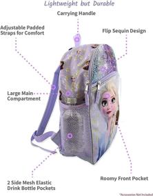 img 2 attached to Frozen Sequin School Backpack Purple