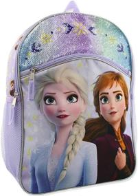 img 3 attached to Frozen Sequin School Backpack Purple