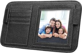 img 4 attached to 🚙 ZALIAFEI Visor Organizer with Car Picture Frame: Upgrade Your Car Sun Visor Organization