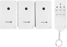 img 4 attached to 💡 Globe Electric 7791101 Wireless Indoor Remote Control Outlet, White Finish - The Ultimate Power Solution for Effortless Control