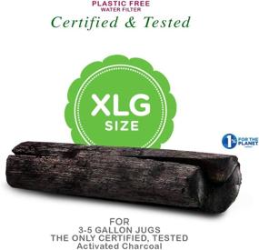 img 1 attached to 💧 Premium XL Kishu Charcoal Water Purifier for 3 Gal. Jugs - Certified Authentic & Tested. Detoxify with the Best: Absorb Toxins, Retain Essential Minerals (Calcium, Magnesium, Potassium)