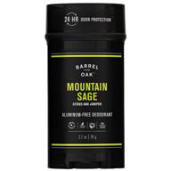 🌲 mountain sage 2.7 oz: aluminum-free deodorant for men with cedar & patchouli blend. gentle on sensitive skin, 24-hour odor protection, essential oil-based scent. no stains! logo