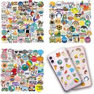 📦 200 mini stickers: vsco waterproof vinyl small stickers, phone case stickers, 4 mixed sheets for airpods case, laptop, ipad, water bottle, cup, mug, notebook logo