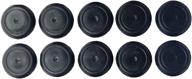 🔌 flush mount black rubber plugs for industrial hardware: biscuits & plugs logo