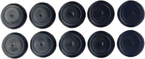 img 4 attached to 🔌 Flush Mount Black Rubber Plugs for Industrial Hardware: Biscuits & Plugs
