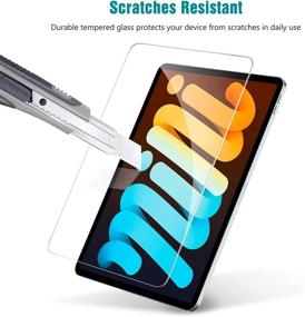 img 2 attached to 📱 Apiker 2 Pack Tempered Glass Screen Protector for iPad Mini 6 2021 (8.3 Inches) - Easy Installation | Enhance Your iPad Mini 6th Generation Display