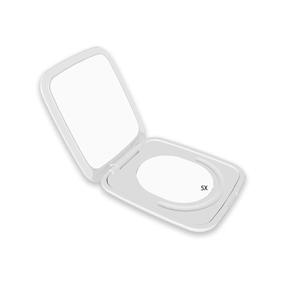 img 4 attached to 🪞 White Vanity Makeup Mirror with Lights - Mirrex 5x Magnification, Touch Control Design, Angel Lux natural lights, Portable High Definition Cosmetic Lighted Up Mirror