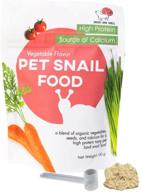 🐌 delicious and nutritious pet land snail food - a lip-smacking high-protein, calcium blend for ultimate snail health and happiness! logo