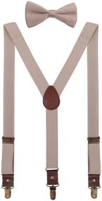 img 4 attached to 👔 ORSKY Men's Boys' Suspenders and Bow Tie Set - Adjustable with Copper Clips for Enhanced SEO