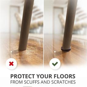 img 1 attached to 🛋️ Felt Pads X-Protector – 16 PCS Felt Furniture Pads – Effective 1” Formed Floor Protectors for Furniture Legs - Chair Sliders for Hardwood Floors – Safeguarding Your Floors with Anti-Scratch Furniture Feet Pads – Premium Protection for Furniture