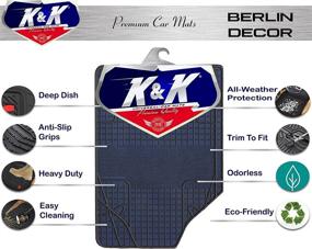 img 3 attached to Berlin Automotive Floor Mat All Weather Interior Accessories