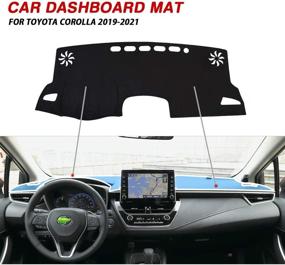 img 2 attached to Upgraded Cartist Flannel Dashboard Cover for Corolla 2019-2022 - Dash Cover with Nonslip Design, Protector Mat, Sunshade & No Glare