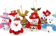 🔔 topzea 16pcs christmas bells ornaments - festive hanging jingle bells decorations for christmas tree, door & home décor логотип