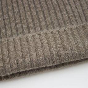 img 1 attached to 🎩 Premium Men's 100% Cashmere Beanie Hat - Warm & Soft, Presented in a Stylish Gift Box