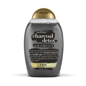 img 4 attached to 🧖 OGX Charcoal Detox Shampoo - Purifying Formula for Buildup Removal and Light Nourishment, Sulfate-Free, 13 fl oz