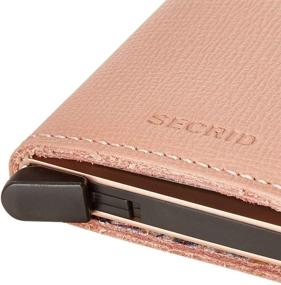 img 3 attached to 💼 Stylish Secrid Mini Wallet: Genuine Leather Crisple Rose Floral Design, RFID Safe, Holds up to 12 Cards