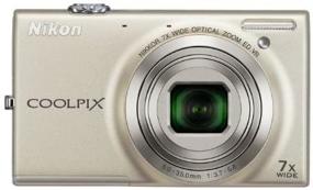 img 3 attached to 📸 Цифровая камера Nikon COOLPIX S6100 + объектив широкоугольного зума 7x + 3-дюймовая сенсорная панель LCD (серебристый) - 16 MP (ПРЕДЫДУЩАЯ МОДЕЛЬ)