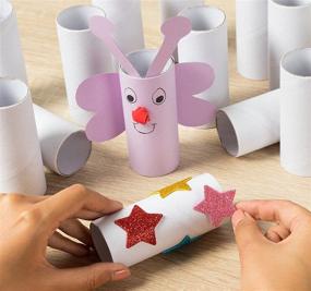 img 2 attached to 📦 Craft White Cardboard Tubes - DIY Paper Roll for Crafts (1.6 x 4 in, Pack of 24)