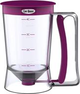 👩 convenient and stylish: chef buddy batter dispenser, 4-cup, in vibrant purple логотип