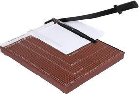 img 3 attached to ☕ Premium Coffee-Colored A3-B7 Paper Trimmer: 18" Cut Length, 12 Sheet Capacity Guillotine Cutter for Home and Office