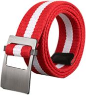 👖 uxcell adjustable canvas belts: unisex holeless men's accessories at their finest logo