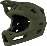 👷 ixs unisex trigger ff mips helmet: adjustable olive sm helmet with visor, 54-58cm size for men and women - enhanced safety gear with quick detach & magnetic closure logo