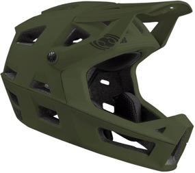 img 1 attached to 👷 IXS Unisex Trigger FF MIPS Helmet: Adjustable Olive SM Helmet with Visor, 54-58cm Size for Men and Women - Enhanced Safety Gear with Quick Detach & Magnetic Closure