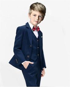 img 2 attached to 👔 Boys' School Uniform Suits Blazer Jacket Clothing