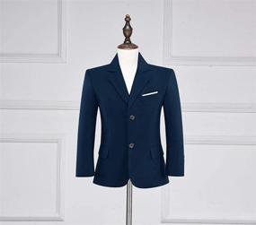 img 1 attached to 👔 Boys' School Uniform Suits Blazer Jacket Clothing