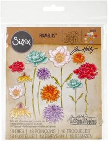 img 3 attached to 🌸 Sizzix 661613 Flower Garden & Mini Bouquet Framelits Die Set (18 Dies)