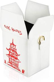 img 2 attached to 🥡 Chinese Takeout-Inspired White Crossbody Bags and Wallets – Fashionable Handbags for Women