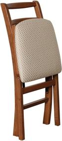 img 2 attached to 🪑 Stakmore Shaker Ladderback Folding Chair Finish, Set of 2, Fruitwood - Efficient and Stylish Seating Solution