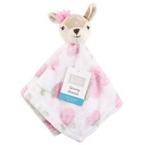 img 1 attached to 🦌 Hudson Baby Fawn Unisex Baby Security Blanket - One Size