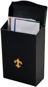 img 2 attached to 📬 BW110000 Gibraltar Mailboxes Classic Small Capacity Galvanized Steel Black Wall-Mount Mailbox: Sleek and Secure Storage Solution