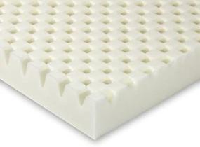 img 3 attached to Sleep Innovations 3-Inch SureTemp Sculpted Memory Foam Topper - Full Size. Made in USA. 5-Year Limited Warranty