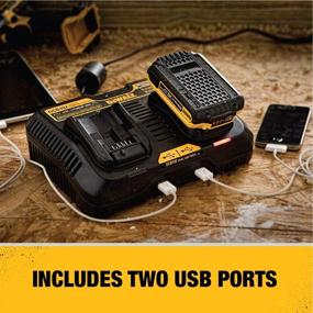 img 2 attached to ⚡ DEWALT Jobsite Charging Station/Dual Charger (DCB102) - 12/20V MAX, Black