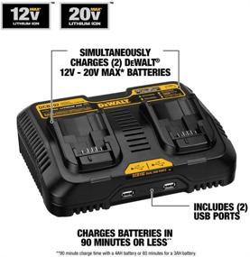 img 3 attached to ⚡ DEWALT Jobsite Charging Station/Dual Charger (DCB102) - 12/20V MAX, Black