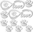 footprint self adhesive stickers decoration accessories logo