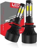 a-partrix h8/h9/h11 led headlight bulb 6000k 36w 8000 lumens xenon white ultra bright conversion kit - 2 packs (h8/h9/h11) logo